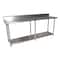 Bk Resources Work Table Stainless Steel Undershelf, Plastic feet 5" Riser 96"x30" SVTR5-9630 - alternate 1